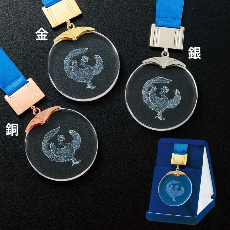 クリスタルメダル【FJ-FMK75-1(鳳凰)】